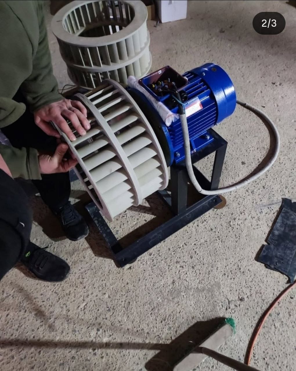 Rotor equilibrado con pesos de corrección